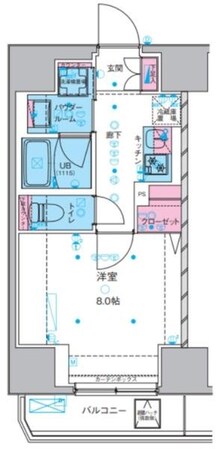 GENOVIA上野IIIskygardenの物件間取画像